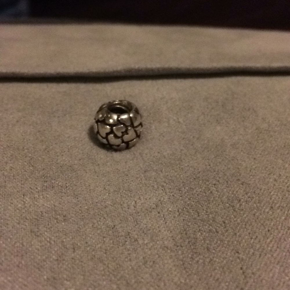 Silver PANDORA Charm Hearts